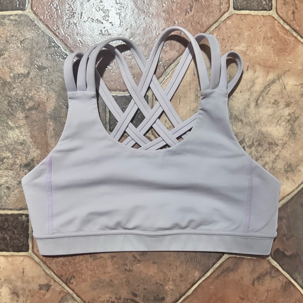 Lavender Lululemon Strappy Sports Bra